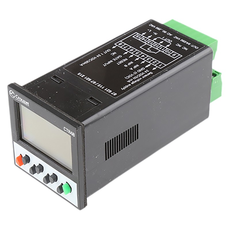 1 pcs - Crouzet CTR48 Counter, 6 Digit, 40kHz, 260 V ac