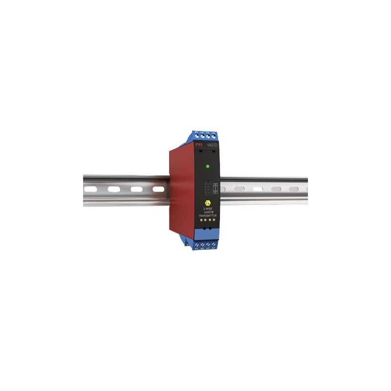 1 pcs - PR Electronics 6400 Temperature Transmitter Bipolar, Linear Resistance, Potentiometer, RTD, TC Input, 7.2 - 30 V