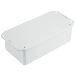 1 pcs - CAMDENBOSS Series 2000 Series Grey ABS Enclosure, IP65, Flanged, Grey Lid, 140 x 65 x 40mm