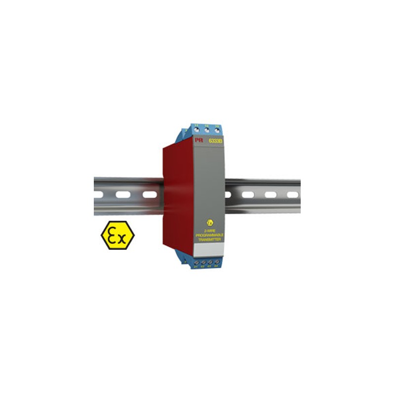 1 pcs - PR Electronics 6300 Temperature Transmitter Linear Resistance, RTD Input, 8 - 30 V dc