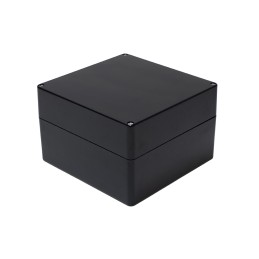 1 pcs - Hammond 1590ZGRPBK Series Black Fibreglass Reinforced Polyester Enclosure, IP66, 255 x 251 x 161mm