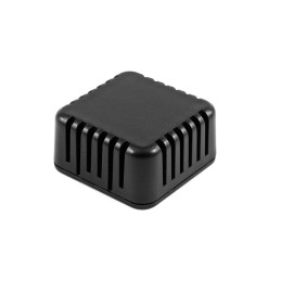 1 pcs - Hammond 1551 Series Black ABS Enclosure, IP30, Black Lid, 40 x 40 x 20mm