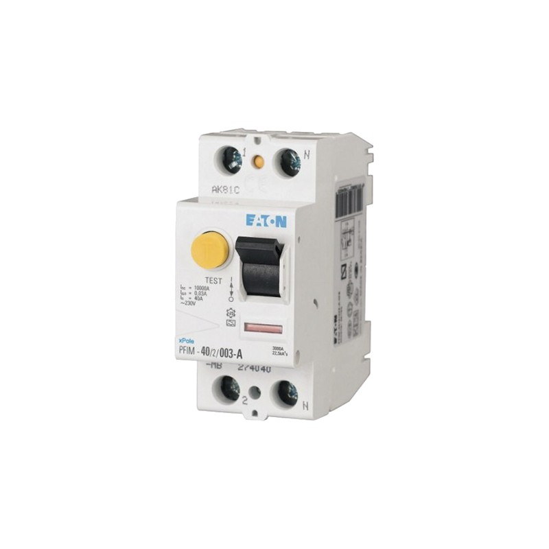 1 pcs - Eaton RCD, 40A, 2 Pole, 300mA, Type A