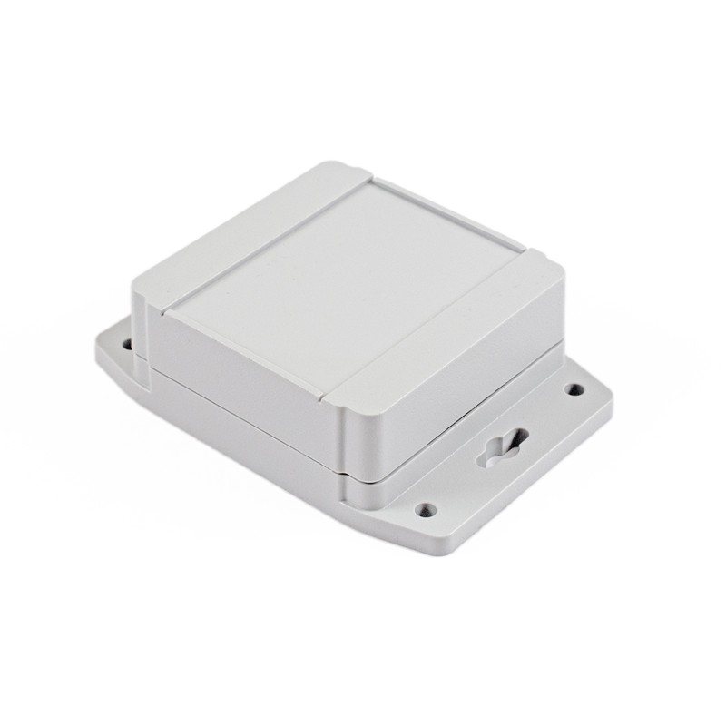 1 pcs - Hammond 1555F Series ABS Enclosure, IP66, Flanged, 3.55 x 3.55 x 1.48in