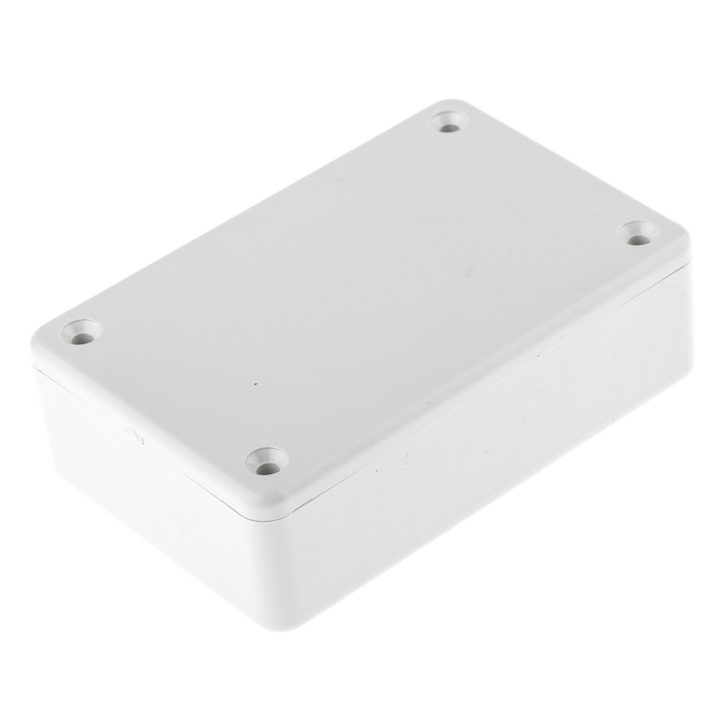 1 pcs - Hammond 1591 Series Grey Flame Retardant ABS Enclosure, IP54, Grey Lid, 85 x 56 x 25mm