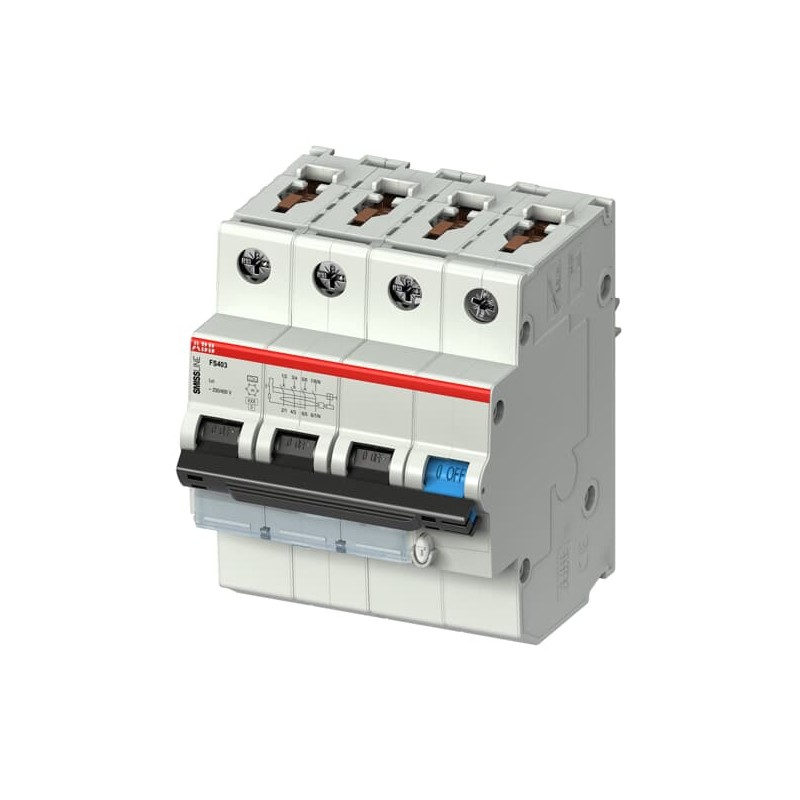1 pcs - ABB RCCB, 20A, 4 Pole, 30mA, Type C, 415V ac