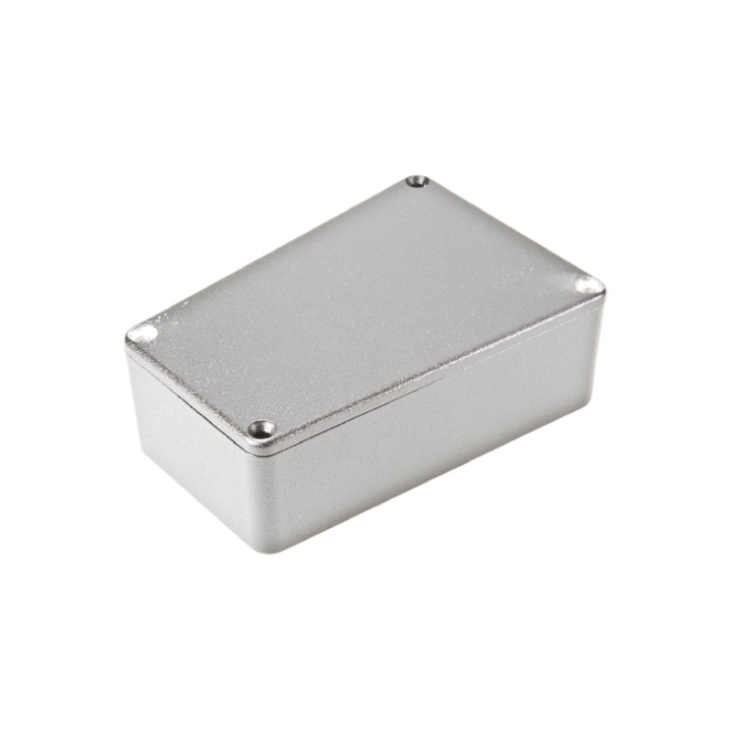 1 pcs - Hammond 1590 Series Black Die Cast Aluminium Enclosure, IP54, Black Lid, 112 x 61.5 x 39.2mm