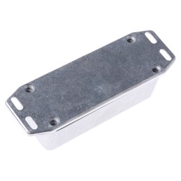 1 pcs - Hammond 1590 Series Natural Die Cast Aluminium Enclosure, IP65, Flanged, Natural Lid, 92.6 x 38.5 x 31mm