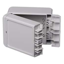 1 pcs - Bopla Bocube Series Light Grey ABS Enclosure, IP66, IP68, Light Grey Lid, 113 x 80 x 60mm