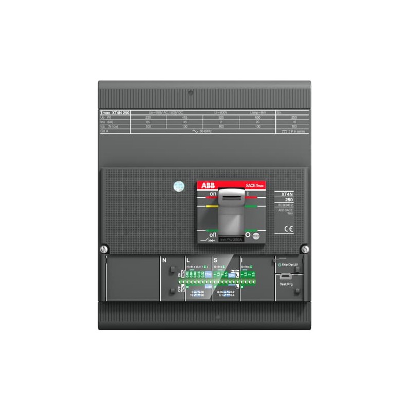 1 pcs - ABB, XT4N MCCB 4P 250A, Fixed Mount