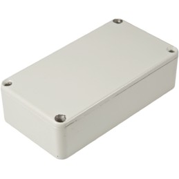 1 pcs - Hammond 1590 Series Grey Die Cast Aluminium Enclosure, IP54, Grey Lid, 119.5 x 94 x 34mm