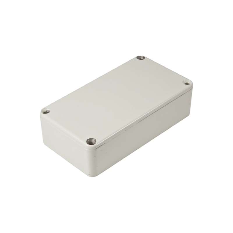 1 pcs - Hammond 1590 Series Grey Die Cast Aluminium Enclosure, IP54, Grey Lid, 119.5 x 94 x 34mm