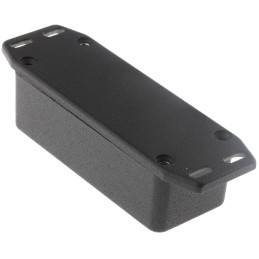 1 pcs - Hammond 1590 Series Black Die Cast Aluminium Enclosure, IP54, Flanged, Black Lid, 93 x 39 x 31mm