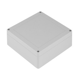 1 pcs - RS PRO Grey ABS Enclosure, IP65, IK07, Grey Lid, 119.8 x 119.8 x 60.1mm