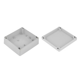 1 pcs - RS PRO Grey ABS Enclosure, IP65, IK07, Grey Lid, 119.8 x 119.8 x 60.1mm