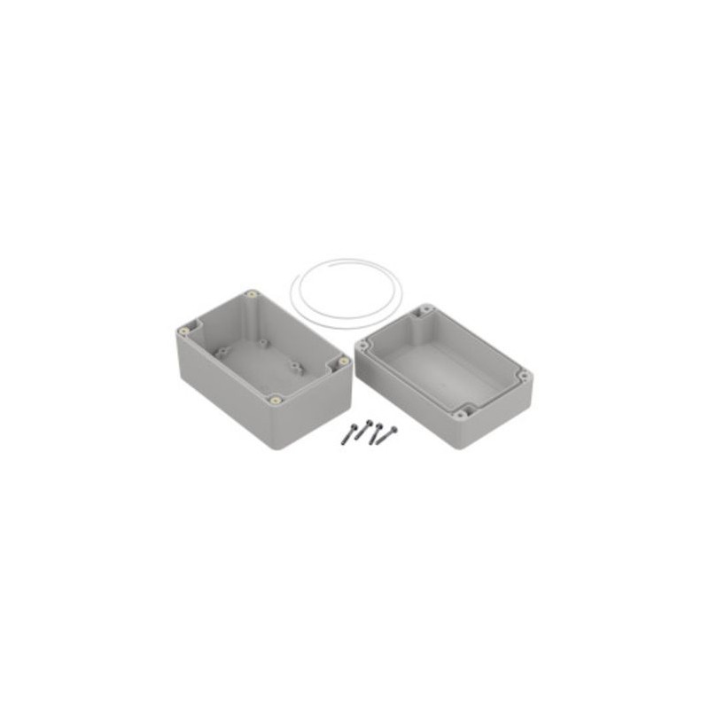1 pcs - RS PRO Light Grey ABS Enclosure, IP65, Light Grey Lid, 120 x 80 x 75.2mm