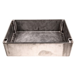 1 pcs - RS PRO Silver Die Cast Aluminium Enclosure, IP66, Silver Lid, 330 x 230 x 110mm