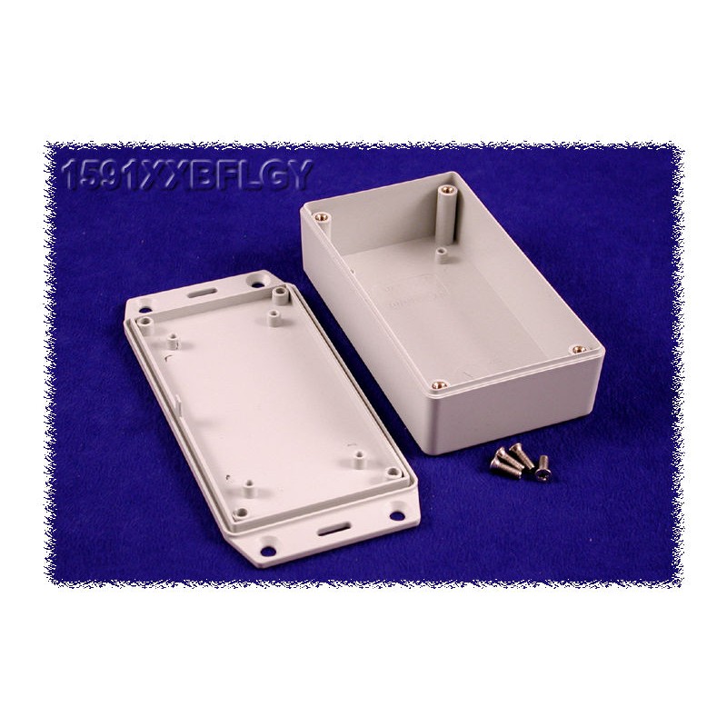 1 pcs - Hammond 1591 Series ABS Enclosure, IP54, Flanged, 112 x 64 x 28mm