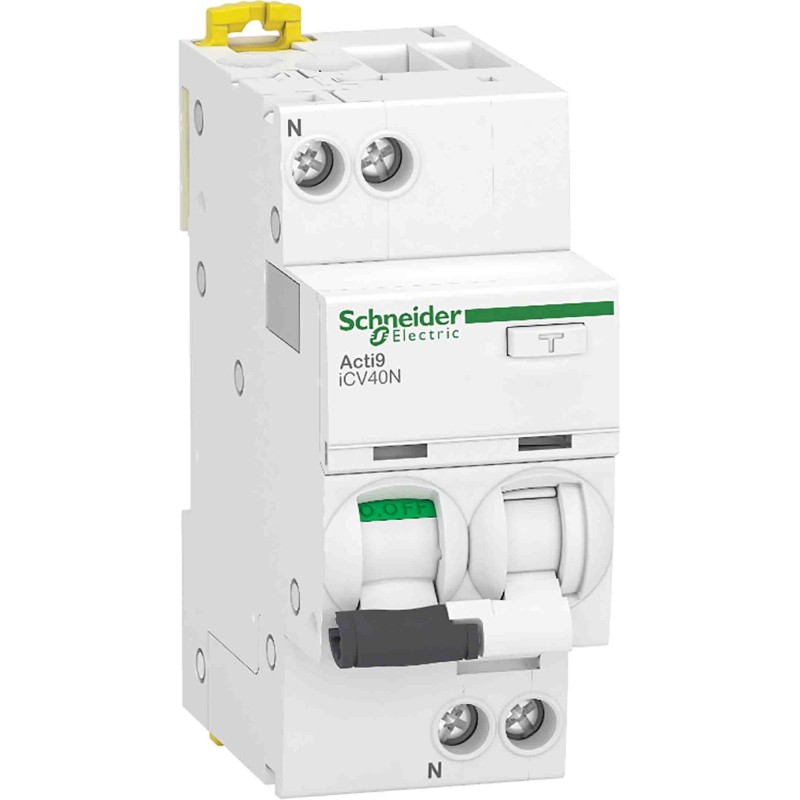 1 pcs - Schneider Electric RCBO, 16A Current Rating, 1P Poles, 300mA Trip Sensitivity, Acti9 Range