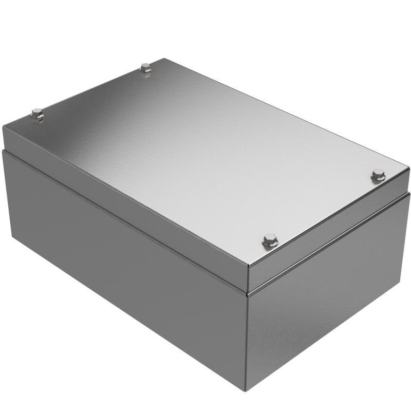 1 pcs - RS PRO Steel 304 Stainless Steel General Purpose Enclosure, IP66, IP69