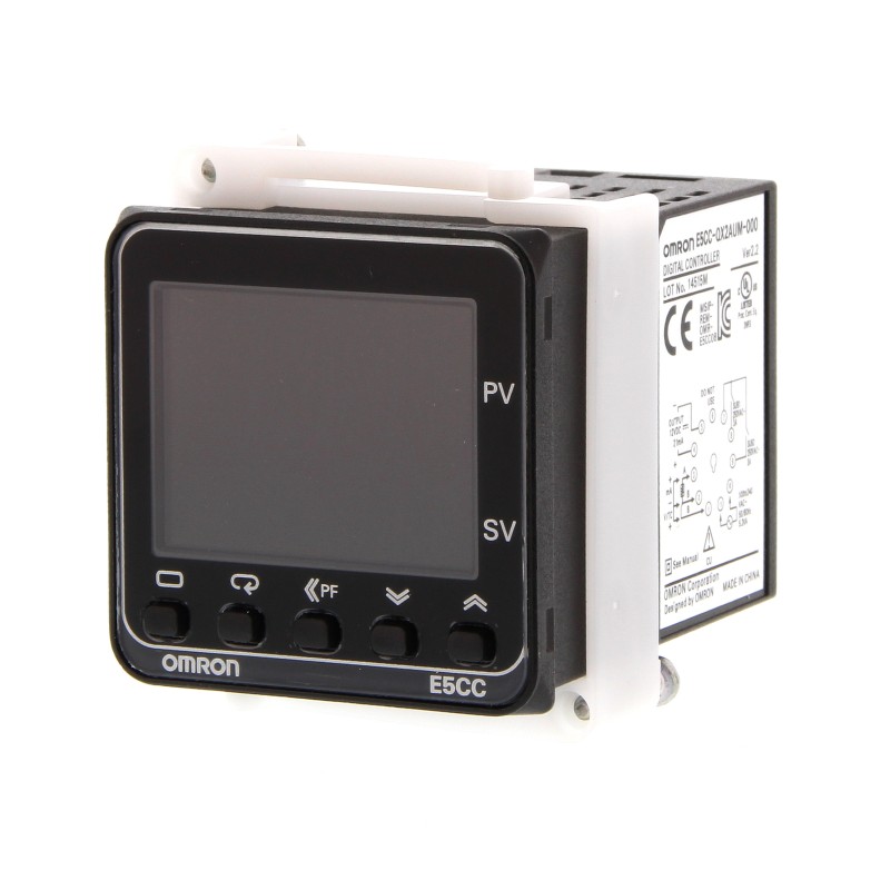 1 pcs - Omron E5CC Panel Mount PID Temperature Controller, 48 x 48mm 2 Input, 3 Output Relay, 240 V Supply Voltage