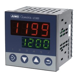 1 pcs - Jumo QUANTROL PID Temperature Controller, 96 x 96mm 1 (Analogue) Input, 1 Output Relay, 110 - 240 V ac Supply