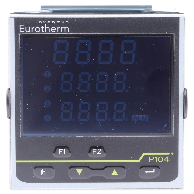 1 pcs - Eurotherm Piccolo P104 PID Temperature Controller, 96 x 96mm, 3 Output Logic, Relay, 100 - 230 V ac Supply