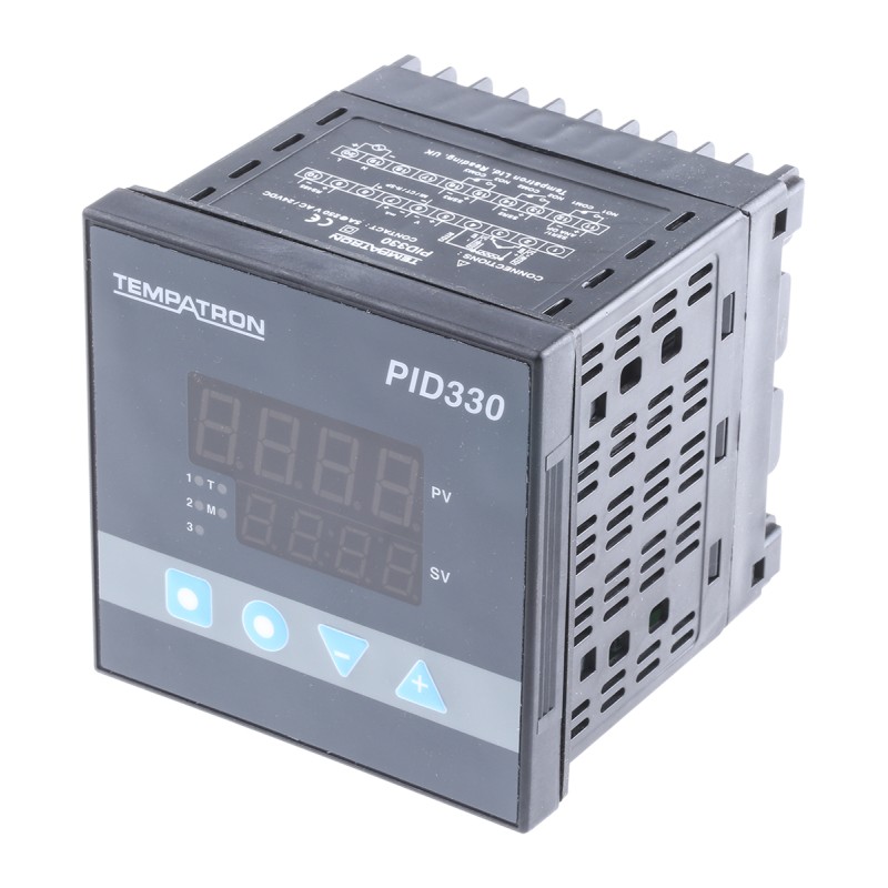 1 pcs - Tempatron PID330 PID Temperature Controller, 96 x 96 (1/4 DIN)mm, 2 Output Relay, SSR, 85 - 270 V ac Supply