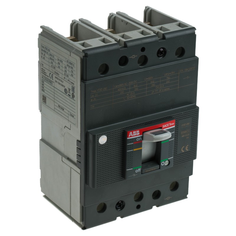 1 pcs - ABB, Protecta MCCB 3P 250A, DIN Rail Mount