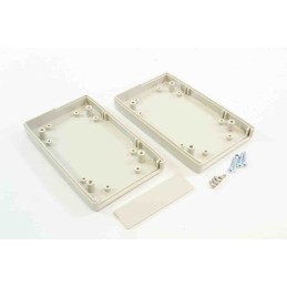 1 pcs - RS PRO Beige ABS Hand Held Enclosure, Integral Battery Compartment, IP65, 120 x 70 x 25