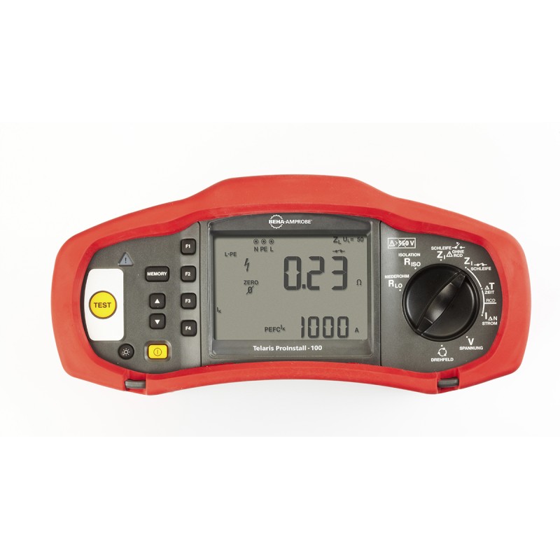 1 pcs - Beha-Amprobe PROINSTALL-100-EUR Electrical Tester, 1000V dc , Earth Resistance Measurement With USB