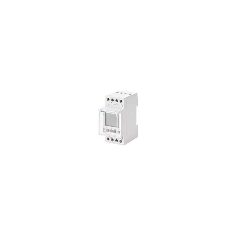 1 pcs - Siemens Digital DIN Rail Time Switch 230 V ac, 2-Channel