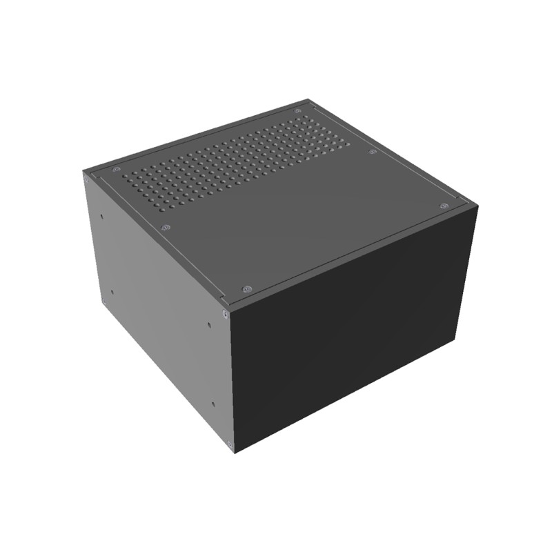 1 pcs - Hammond Black Aluminium Instrument Case, 133 x 211 x 203mm