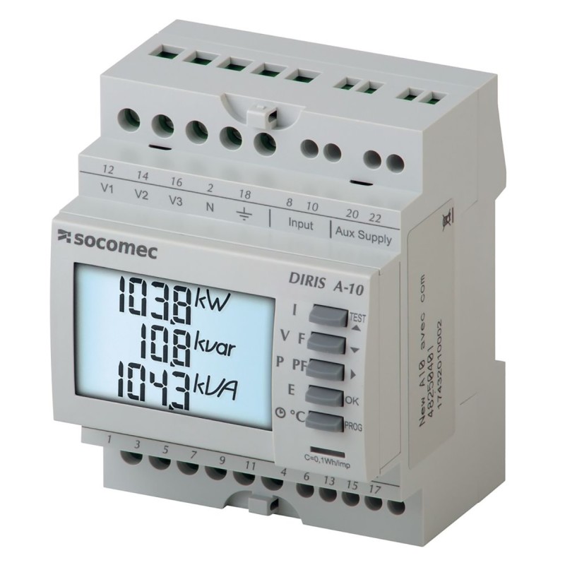 1 pcs - Socomec 1, 3 Phase Backlit LCD Energy Meter