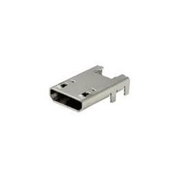 1 pcs : UJ2-MIBH-4-SMT-TR - USB Connectors USB 2.0 micro B jack 5 pin Horizontal SM