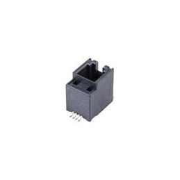 1 pcs : 85510-5025 - Modular Connectors / Ethernet Connectors TOP ENTRY 4/4 SMT JK /4 SMT JK W/TABS LCP