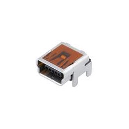 1 pcs : 54819-0589 - USB Connectors USB Mini-B Recept On-The-Go Rt.Angle