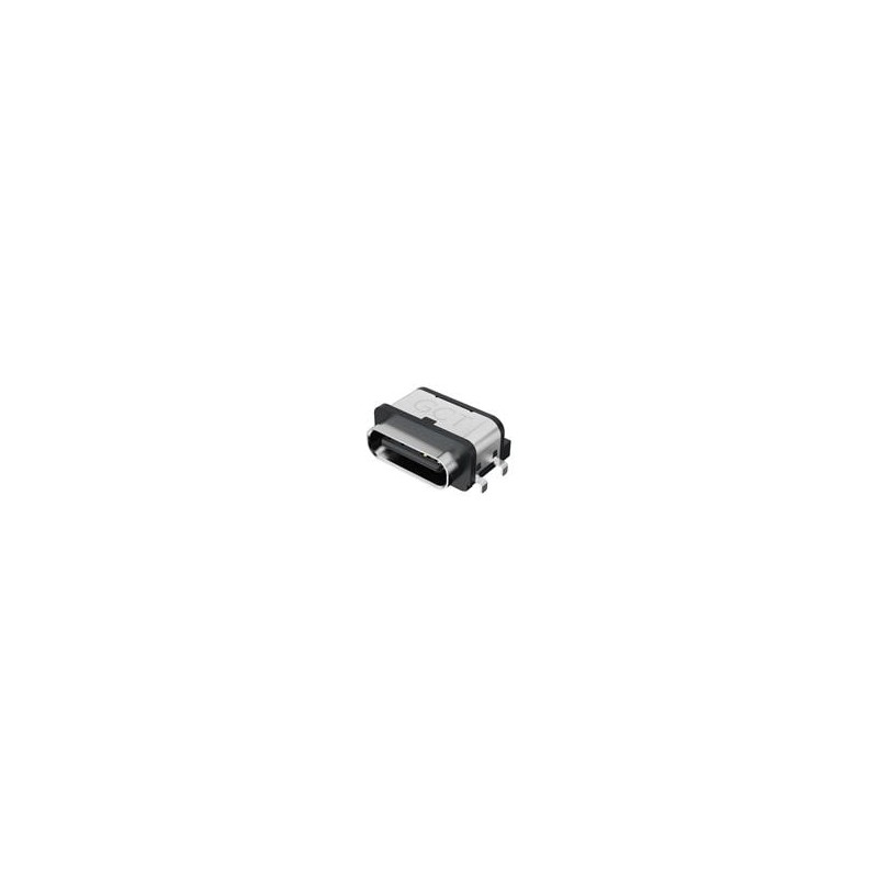 1 pcs : USB4715-GF-A - USB Connectors USBC Rec GF 6P Horizontal MidMt SMT H 4.46mm IP67, Gasket Required Seperately