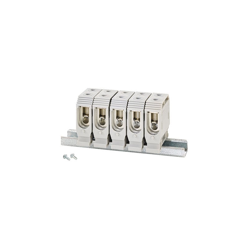 1 pcs - HENSEL DK Series Non-Fused Terminal Block, 5-Way, 150A, 16 - 35 mm² Wire, Screw Down Termination