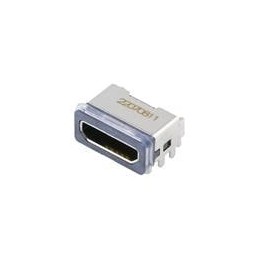 1 pcs : 204926-1103 - USB Connectors MicroUSB B Rec SMT WOut Flange WtrProf