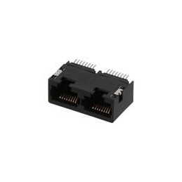 1 pcs : 44193-0003 - Modular Connectors / Ethernet Connectors 8POS R/A SMT 2 PORTS LOW PROFILE