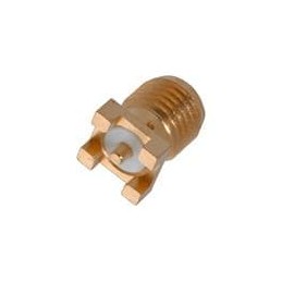 1 pcs : 142-0711-202 - RF Connectors / Coaxial Connectors SMT VERT JACK TR 50 OHM 18 GHZ GOLD
