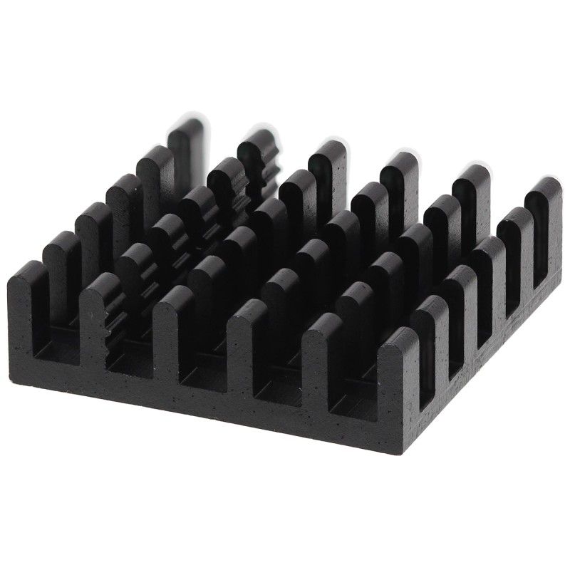 1 pcs - Heatsink, Universal Square Alu, 24.3 - 8K/W, 21 x 21 x 6mm, Conductive Adhesive, Conductive Foil