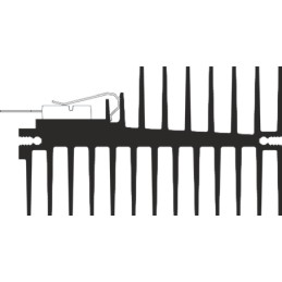 1 pcs - Heatsink, 1.95K/W, 50 x 49.5 x 85.5mm, Clip