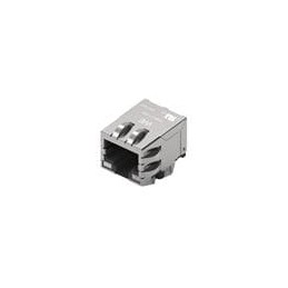 1 pcs : 7498111124 - Modular Connectors / Ethernet Connectors WE-RJ45LAN Integrated Transformer 10/100/1000BASE-T THR 1x1 LED L 
