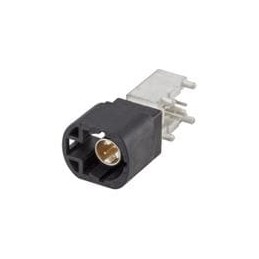 1 pcs : D4S20L-40MA5-A - RF Connectors / Coaxial Connectors Right Angle Plug PCB w/Housing T&R Black