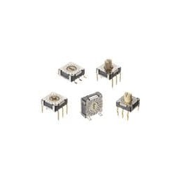 1 pcs : RTF16R2J - Coded Rotary Switches 100mA 5VDC 16 pos Cross act, SMD