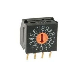 1 pcs : FR01FR16H-06XL - Coded Rotary Switches 16 POS REAL CODE FLUSH RA PC .2 SPAC