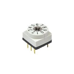 1 pcs : RDTDR04P1T - Coded Rotary Switches 150mA 42VDC 4Pos Arrow .1 High