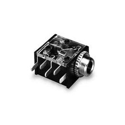 1 pcs : 35RAPC4BV4 - Phone Connectors 3.5MM VERT STEREO JK